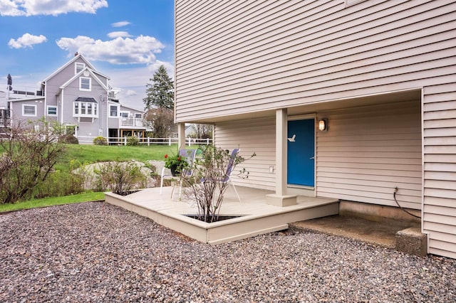 154 Cycad Ave, York, ME 03909 - view of wooden terrace