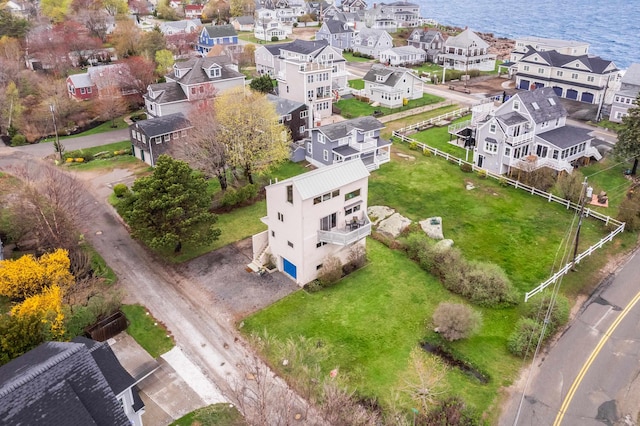 154 Cycad Ave, York, ME 03909 - aerial perspective of suburban area with a large body of water
