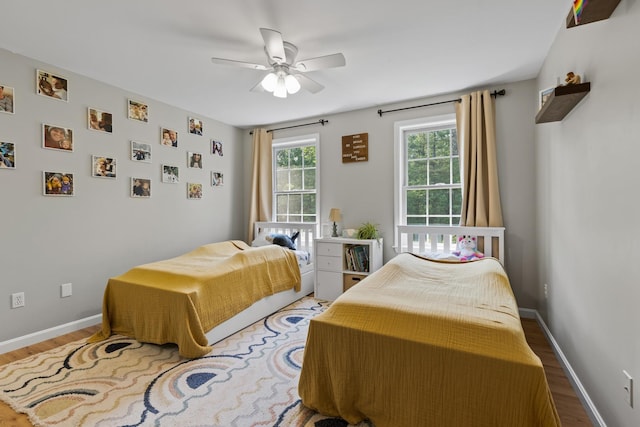 23 Stone Farm Rd, Barrington, NH 03825 - bedroom featuring wood finished floors and ceiling fan