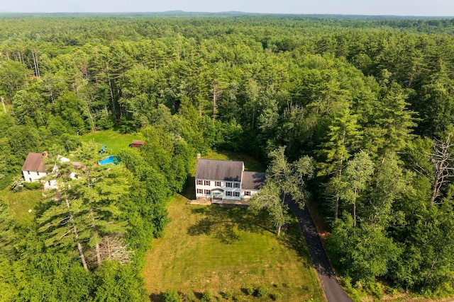 23 Stone Farm Rd, Barrington, NH 03825 - view from above of property featuring a heavily wooded area