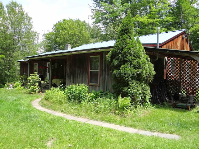 2505 County Rd, Windsor, VT 05089 - view of home's exterior with a metal roof