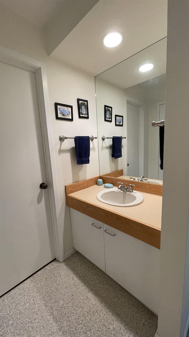248 Club Sugarbush Ext Unit 18, Warren, VT 05674 - bathroom featuring vanity and recessed lighting
