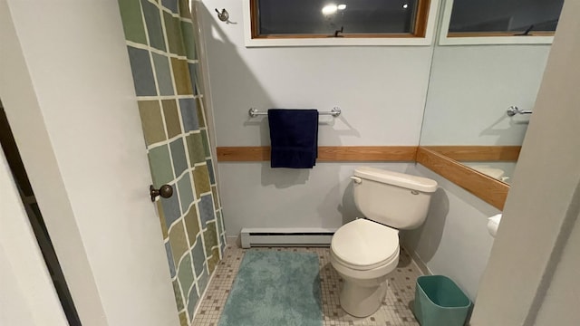 248 Club Sugarbush Ext Unit 18, Warren, VT 05674 - bathroom with a baseboard radiator and tile patterned flooring