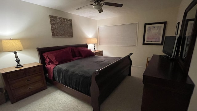 248 Club Sugarbush Ext Unit 18, Warren, VT 05674 - bedroom with light colored carpet and ceiling fan