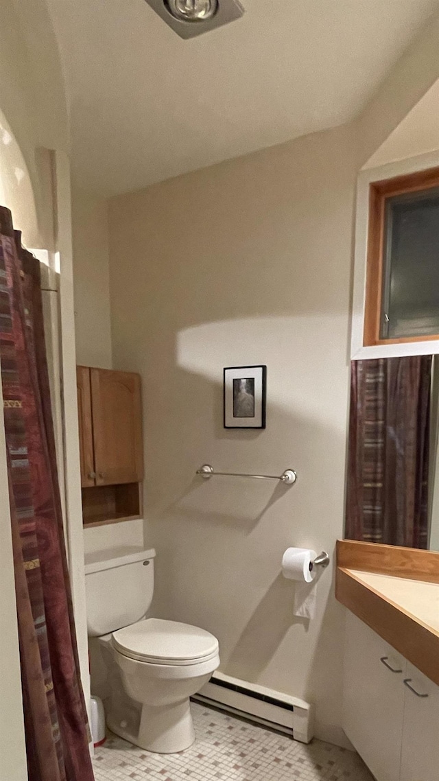 248 Club Sugarbush Ext Unit 18, Warren, VT 05674 - full bathroom with baseboard heating and vanity