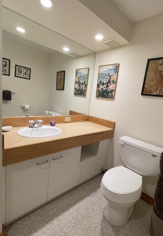 248 Club Sugarbush Ext Unit 18, Warren, VT 05674 - half bathroom featuring vanity and recessed lighting