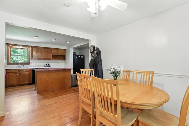 20 Edward Dr, Concord, NH 03301 - dining room featuring light wood-type flooring and ceiling fan