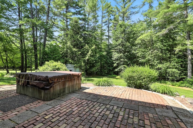 20 Edward Dr, Concord, NH 03301 - view of patio / terrace with a hot tub