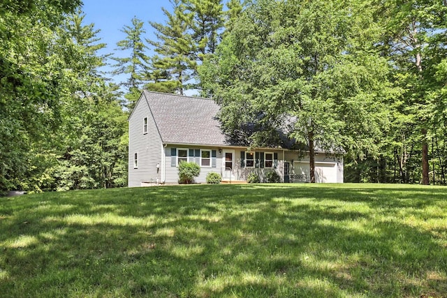 20 Edward Dr, Concord, NH 03301 - view of front of property featuring a front yard, a shingled roof, and a garage