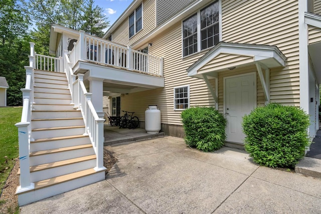 60 Lady Slipper Ln, Chester, NH 03036 - view of home's exterior with a patio and stairs
