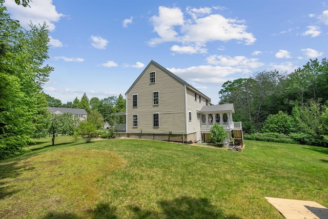 60 Lady Slipper Ln, Chester, NH 03036 - back of house with a lawn