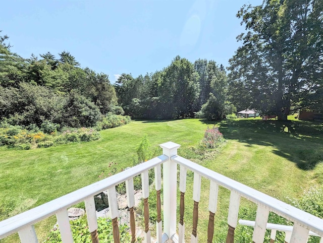 1573 US Route 5 S, Barnet, VT 05821 - view of green lawn featuring a balcony