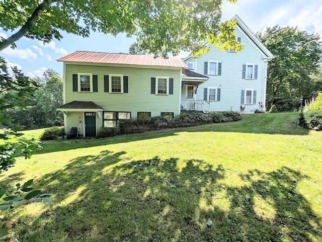 1573 US Route 5 S, Barnet, VT 05821 - view of front of home with a front lawn and a metal roof