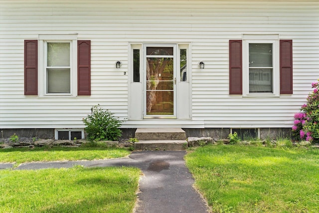 2 Brown Rd, Windham, NH 03087 - doorway to property featuring a lawn