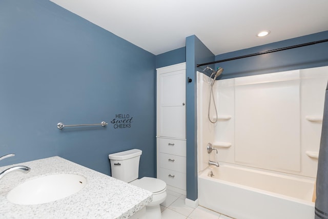 19 Harding Rd, Portsmouth, NH 03801 - full bath featuring shower / washtub combination, tile patterned flooring, and vanity