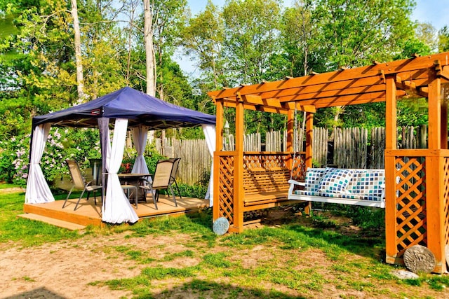 27 Meisner Rd, Salem, NH 03079 - view of jungle gym featuring a wooden deck, a gazebo, and a pergola