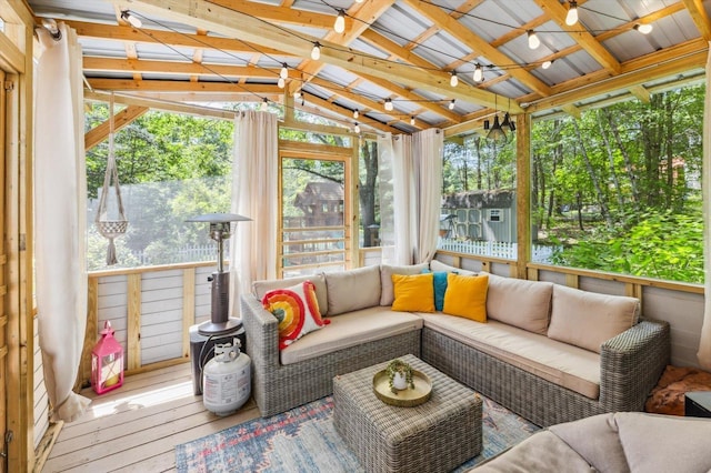 10 Cranberry Rd, Keene, NH 03431 - sunroom featuring lofted ceiling and an outdoor hangout area