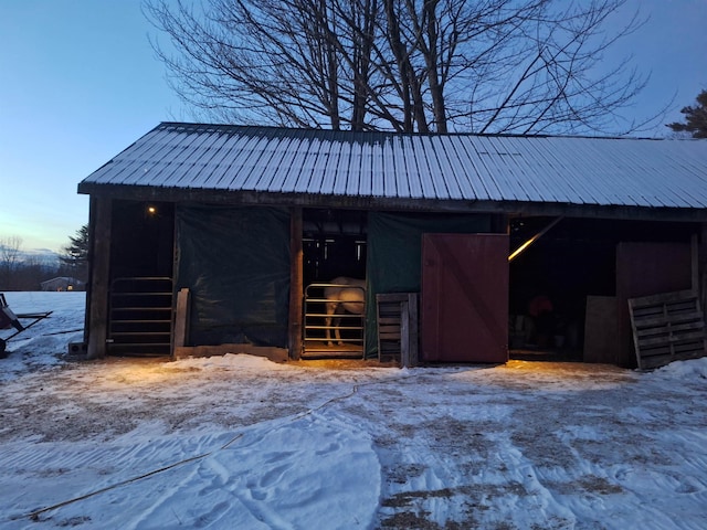45 Effingham Rd, Ossipee, NH 03864 - snow covered structure featuring an exterior structure