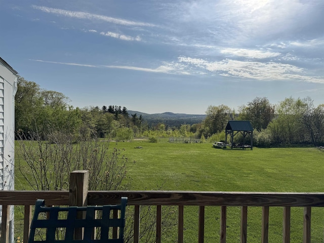 45 Effingham Rd, Ossipee, NH 03864 - view of grassy yard with a mountain view