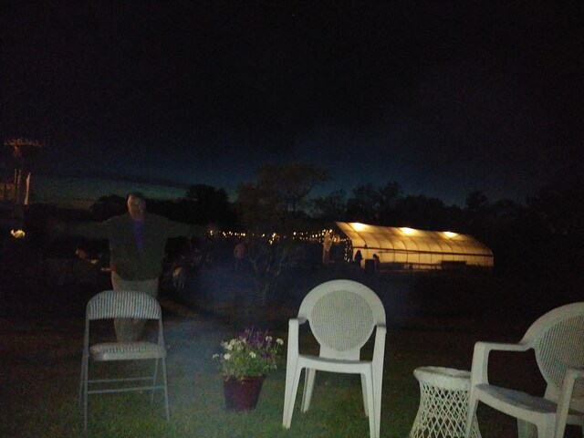 45 Effingham Rd, Ossipee, NH 03864 - view of patio at night