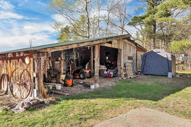 45 Effingham Rd, Ossipee, NH 03864 - view of pole building with a yard