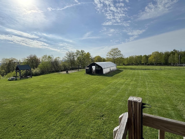 45 Effingham Rd, Ossipee, NH 03864 - view of grassy yard featuring an outbuilding