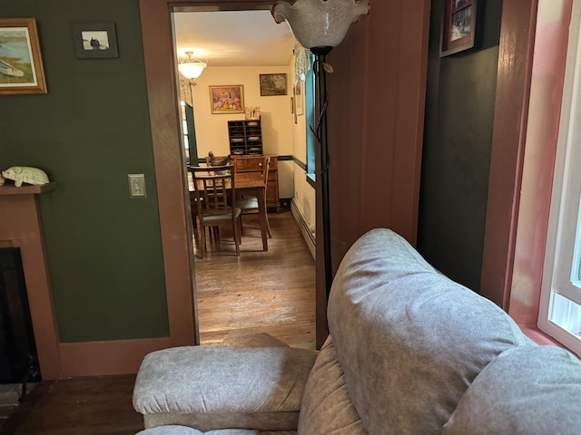 197 Circuit Rd, Ossipee, NH 03864 - living area with wood finished floors