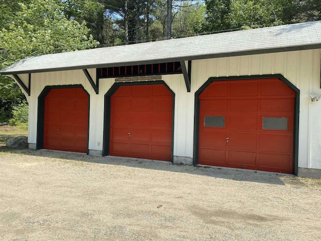 197 Circuit Rd, Ossipee, NH 03864 - detached garage with view of scattered trees