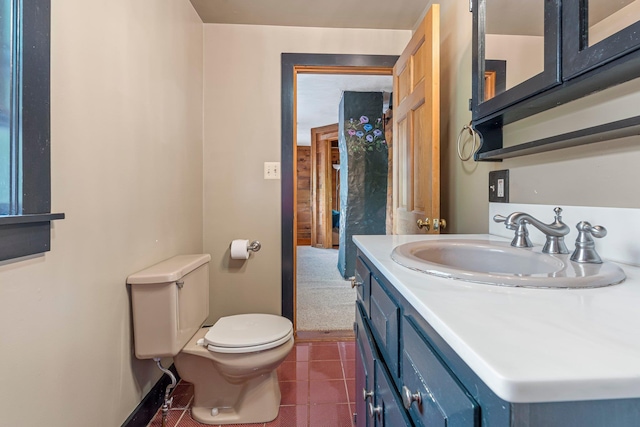 429 Critchett Rd, Candia, NH 03034 - half bathroom featuring vanity and tile patterned floors