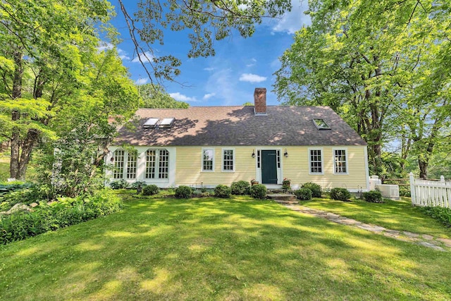 133 Hay Hill Rd, Francestown, NH 03043 - view of front of house with a chimney and a shingled roof