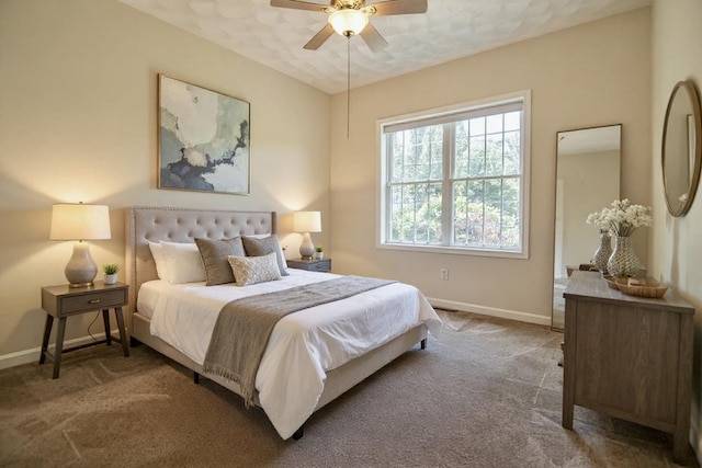 32 Saint Andrews Way, Londonderry, NH 03053 - carpeted bedroom with baseboards and ceiling fan