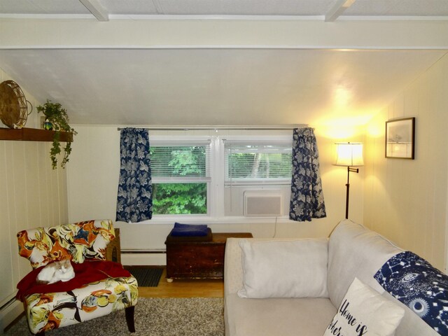 1 Northbrook Rd, Tilton, NH 03276 - living room featuring wood finished floors and a baseboard radiator