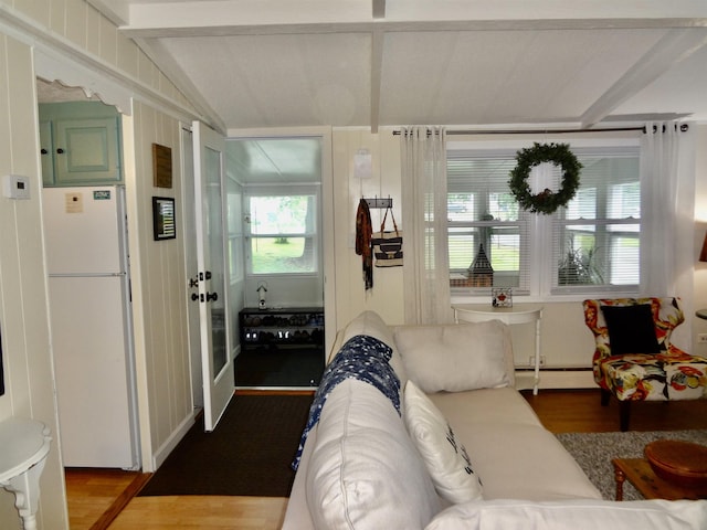 1 Northbrook Rd, Tilton, NH 03276 - living area featuring wood finished floors and baseboard heating