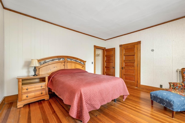 3 Fisher Pl, Claremont, NH 03743 - bedroom with wood finished floors and crown molding