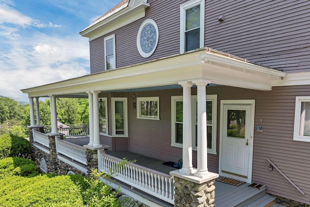 3 Fisher Pl, Claremont, NH 03743 - doorway to property with covered porch
