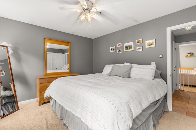 111 Katie Ln, Dover, NH 03820 - bedroom with light colored carpet and ceiling fan
