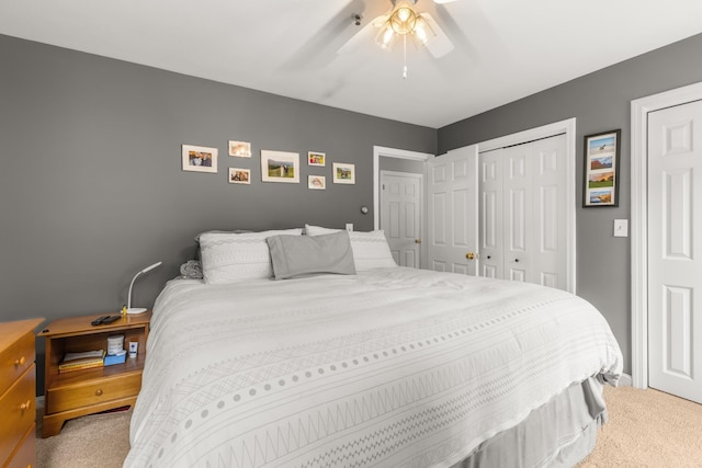 111 Katie Ln, Dover, NH 03820 - bedroom with light colored carpet and a ceiling fan