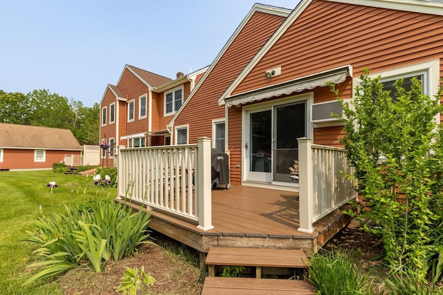 111 Katie Ln, Dover, NH 03820 - wooden terrace featuring a grill
