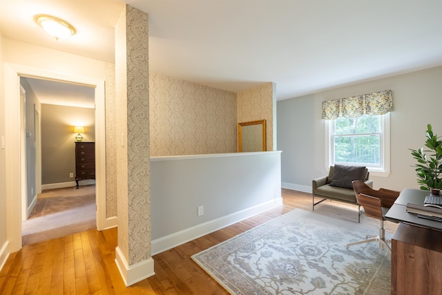 146 Old Sandown Rd, Chester, NH 03036 - home office featuring wood finished floors and baseboards