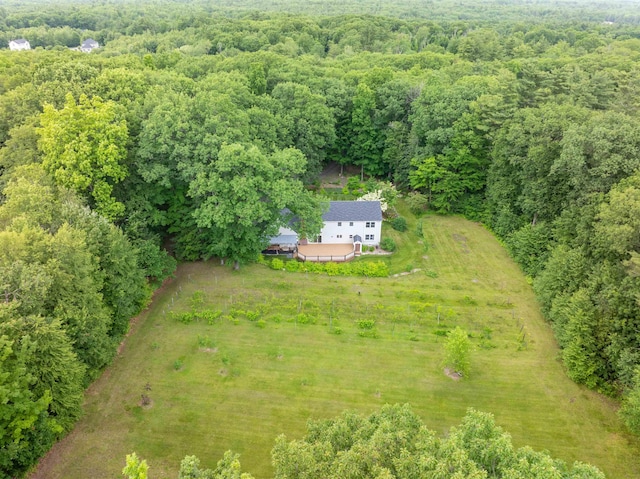 146 Old Sandown Rd, Chester, NH 03036 - aerial view of property and surrounding area with a forest