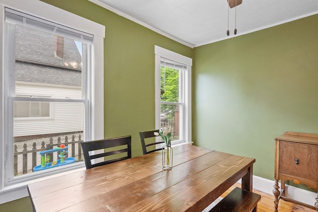 19 Highland St, Concord, NH 03301 - dining space with crown molding and wood finished floors