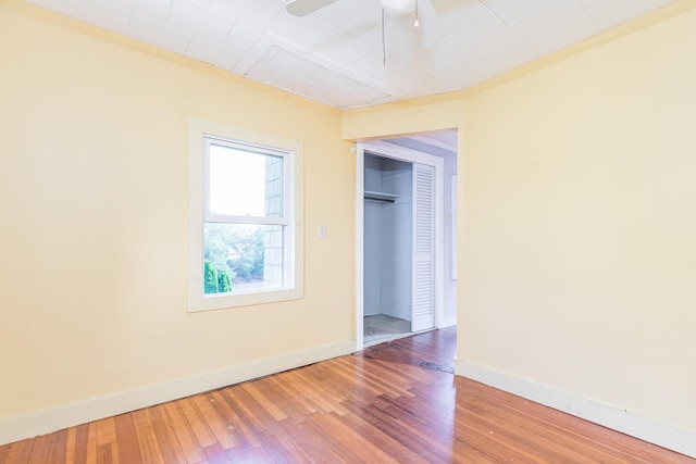 11 Bridge St, Kittery, ME 03904 - spare room with wood finished floors and ceiling fan