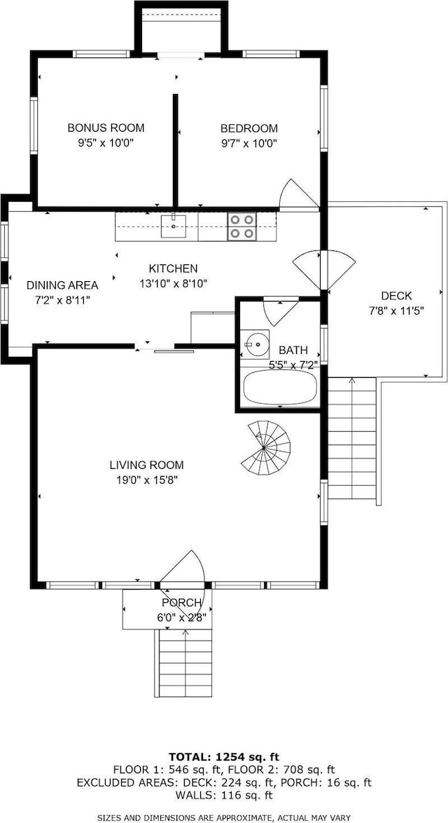11 Bridge St, Kittery, ME 03904 - view of floor plan / room layout