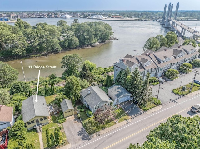11 Bridge St, Kittery, ME 03904 - bird's eye view of a large body of water and a notable bridge