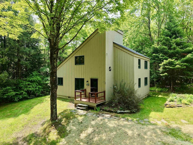 851 German Flats Rd, Fayston, VT 05673 - view of outbuilding with a wooded view