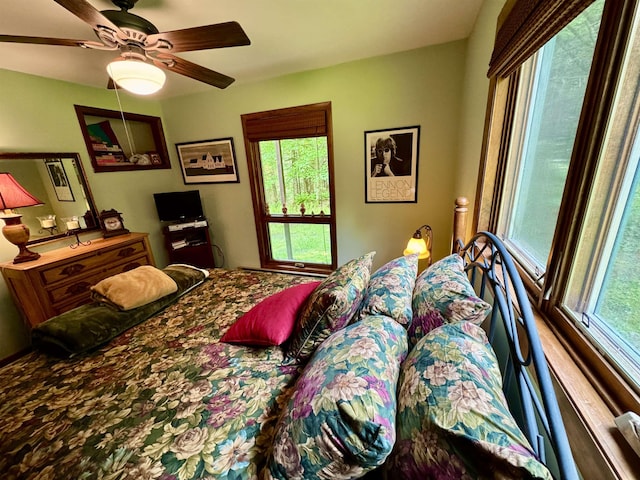 851 German Flats Rd, Fayston, VT 05673 - bedroom featuring ceiling fan