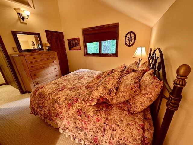 851 German Flats Rd, Fayston, VT 05673 - carpeted bedroom featuring lofted ceiling