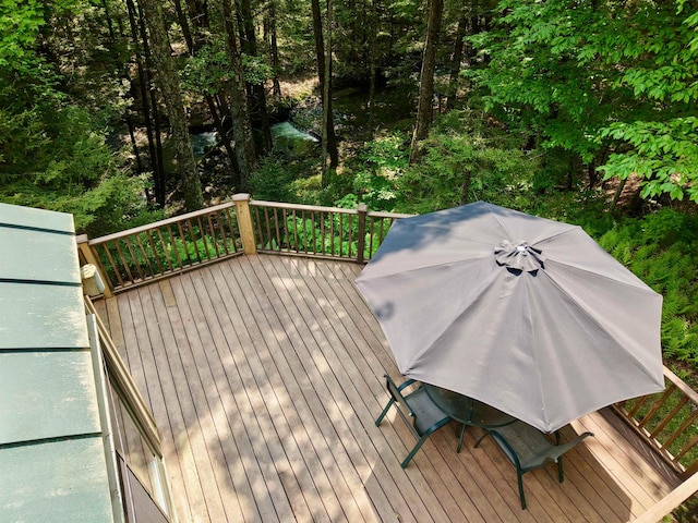 851 German Flats Rd, Fayston, VT 05673 - wooden deck with a grill