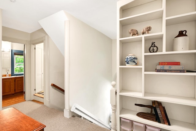 175 Middle Rd, Portsmouth, NH 03801 - corridor with an upstairs landing and carpet floors