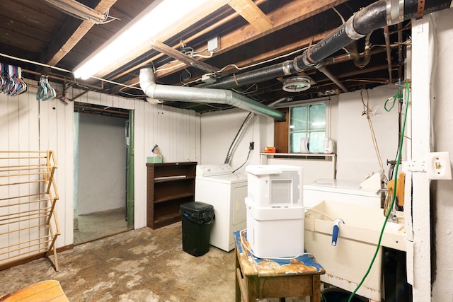175 Middle Rd, Portsmouth, NH 03801 - unfinished basement with washer and dryer